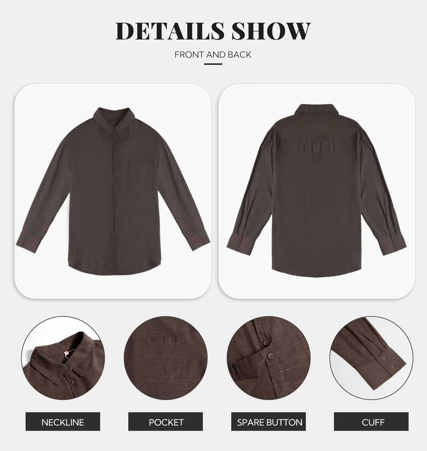 Button Down Shirts for Women Long Sleeve Dress Blouse Casual Solid Office Work Tops