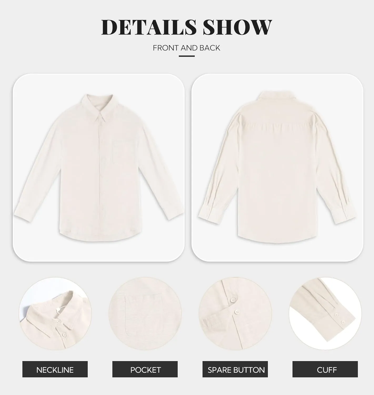 Button Down Shirts for Women Long Sleeve Dress Blouse Casual Solid Office Work Tops