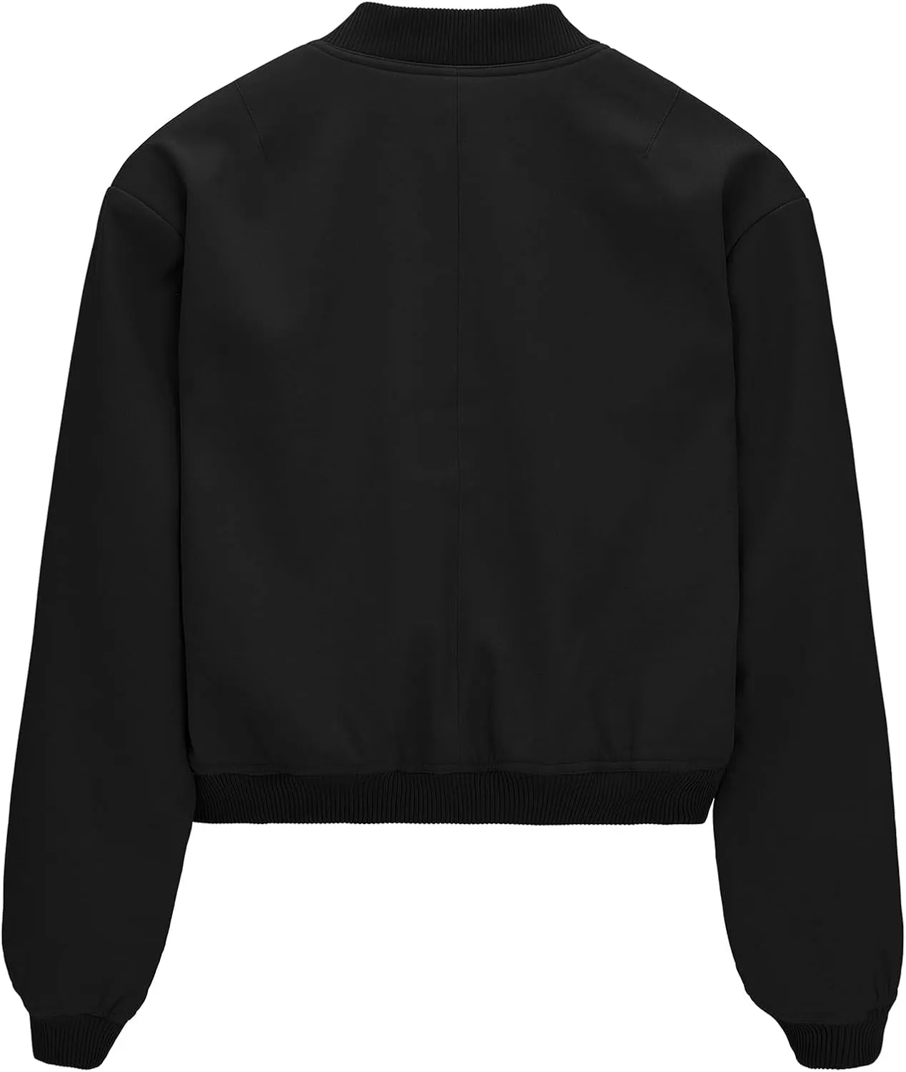 Durio Womens Bomber Jacket Fashion Short Cropped Jacket Casual Jackets for Women Varsity Jacket with Pockets Spring Fall