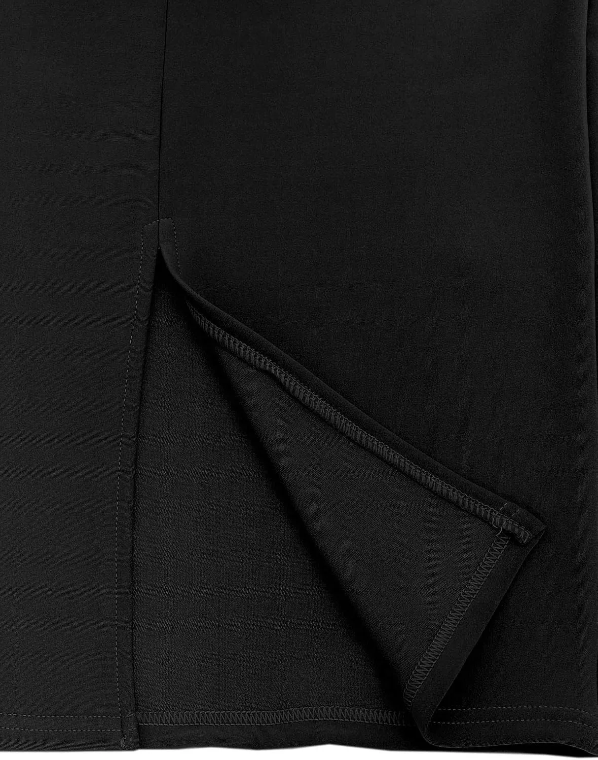 MixMatchy Women's Office Work Pencil Skirt Stretch High Waist Knee Length Bodycon for Business Casual