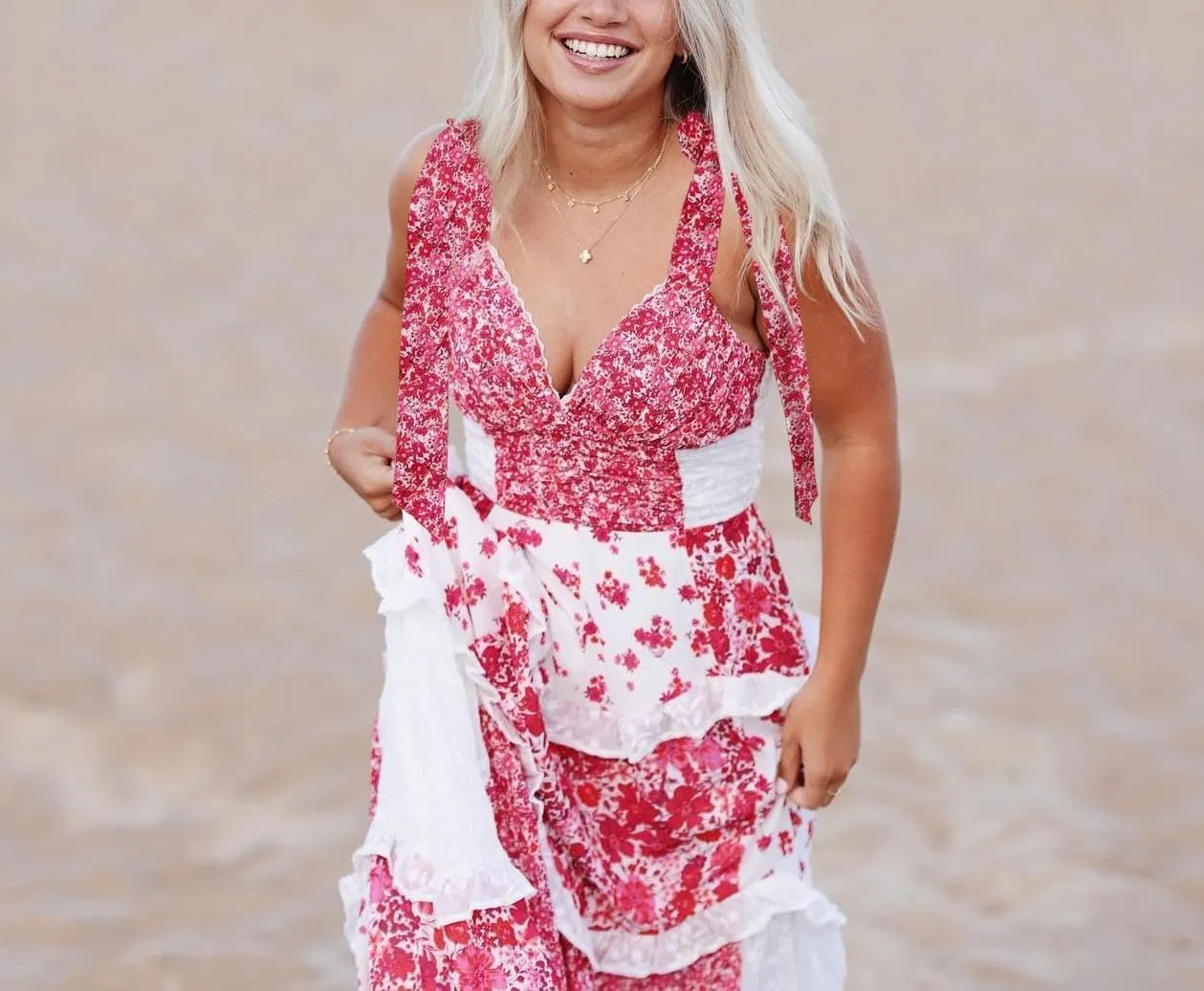 Women Y2k Boho Maxi Dress Floral Lace Sheer Tiered Flowy Cami Long Dress 2025 Summer Smocked Beach Sundress