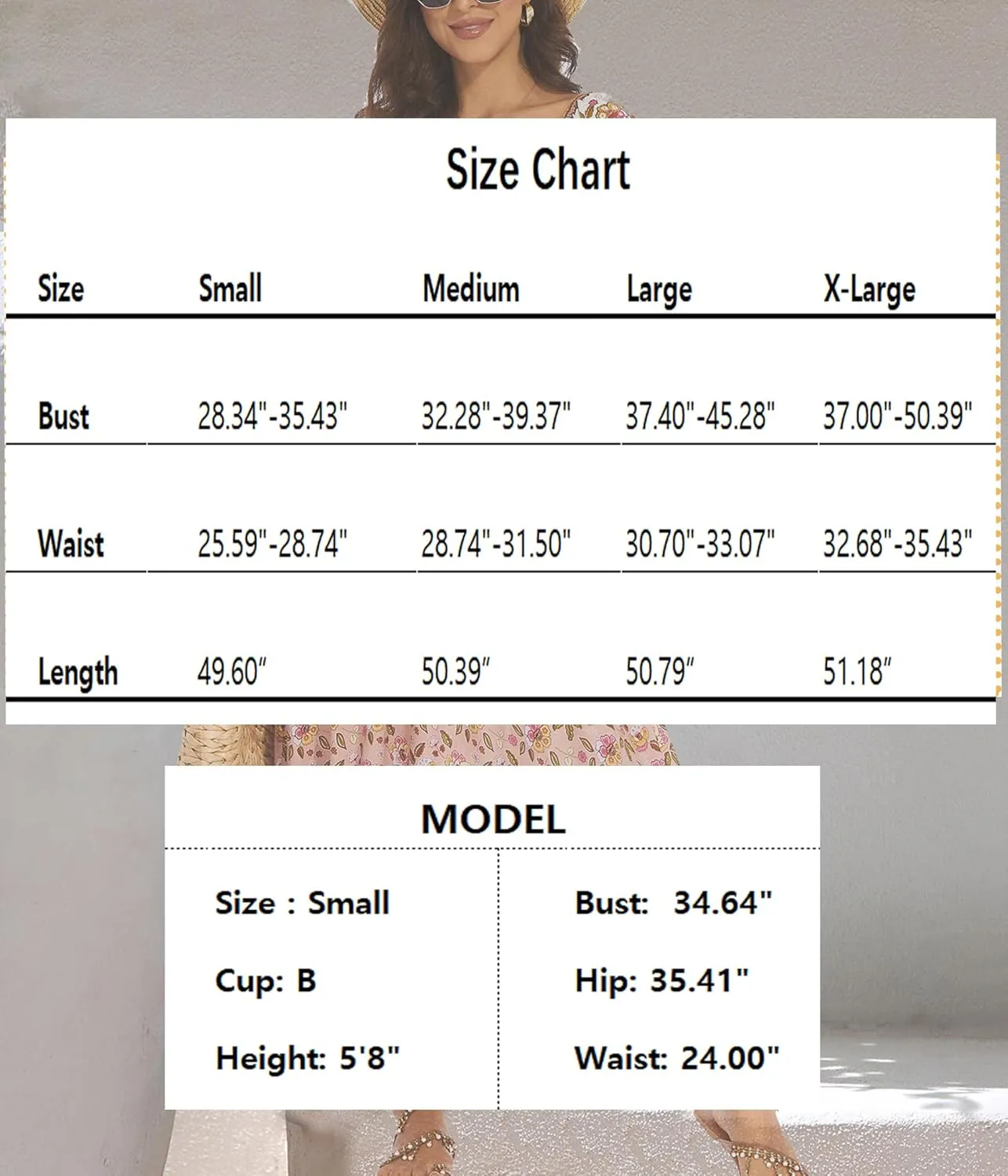 Women's Summer Casual Short Sleeve V Neck Smocked Elastic Waist Tiered Boho Floral Flowy Maxi Dress
