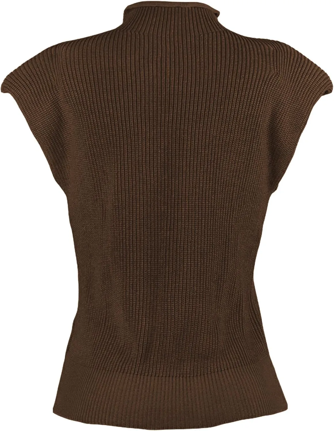 xxxiticat Women's Cap Sleeve Sweater Vest Mock Neck Knit Pullover Tank Shirt 2025 Trendy Spring Summer Sleeveless Cute Top
