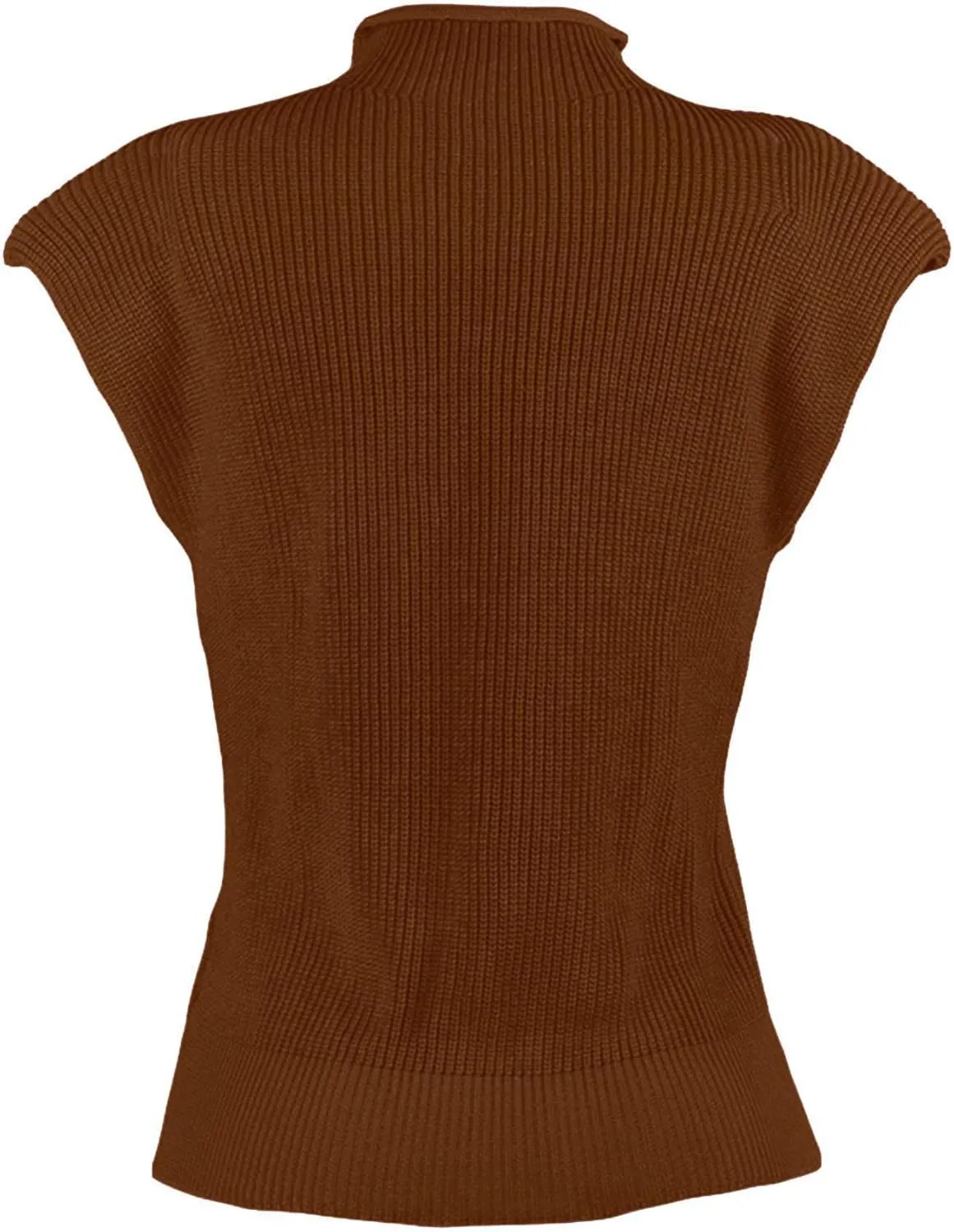 xxxiticat Women's Cap Sleeve Sweater Vest Mock Neck Knit Pullover Tank Shirt 2025 Trendy Spring Summer Sleeveless Cute Top