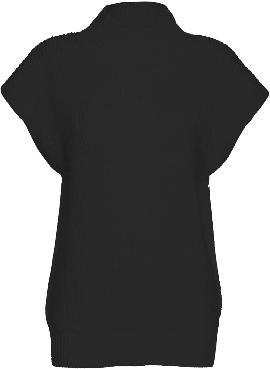 xxxiticat Women's Cap Sleeve Sweater Vest Mock Neck Knit Pullover Tank Shirt 2025 Trendy Spring Summer Sleeveless Cute Top