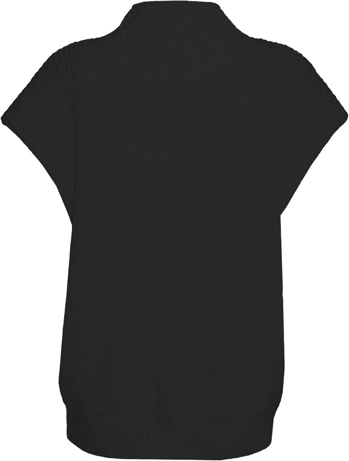 xxxiticat Women's Cap Sleeve Sweater Vest Mock Neck Knit Pullover Tank Shirt 2025 Trendy Spring Summer Sleeveless Cute Top
