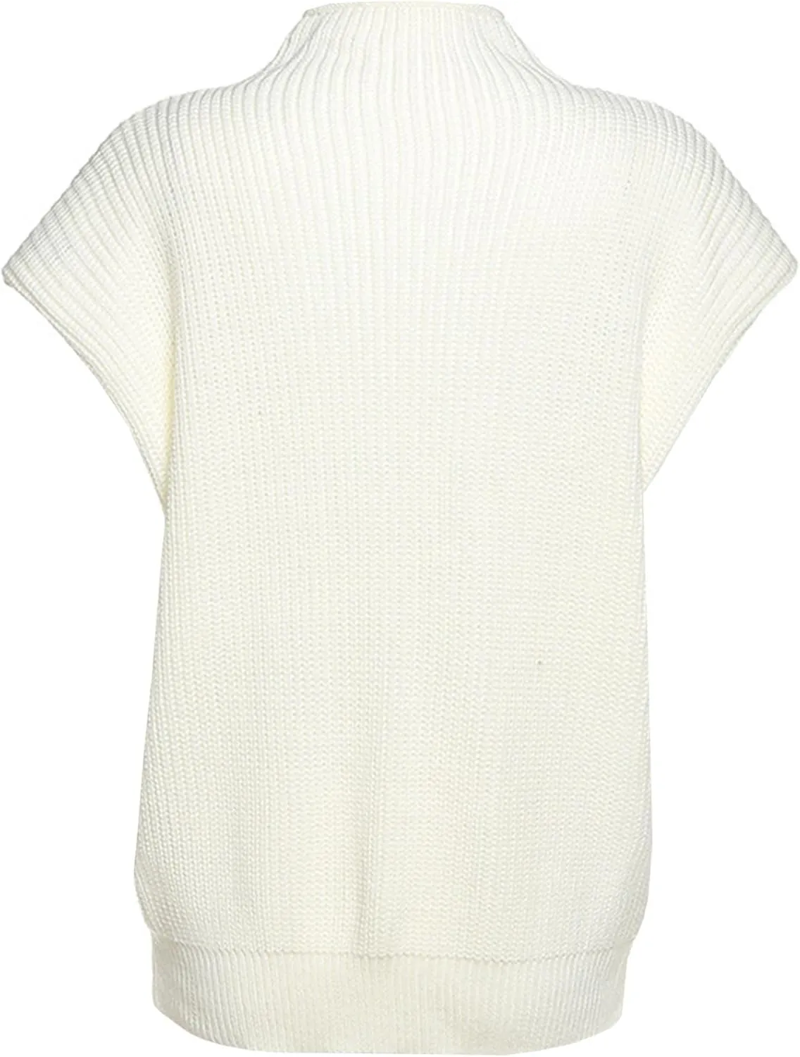xxxiticat Women's Cap Sleeve Sweater Vest Mock Neck Knit Pullover Tank Shirt 2025 Trendy Spring Summer Sleeveless Cute Top